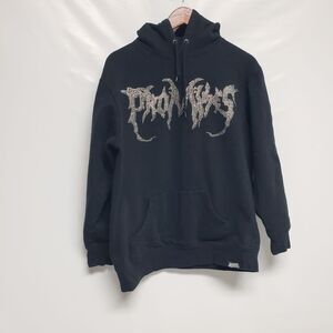 Empire Broken Promises Hoodie with Rhinestone Gothic Logo Embellished Sweatshirt
